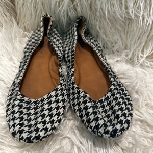Lucky Brand Houndstooth Ballet Flats Size 10M